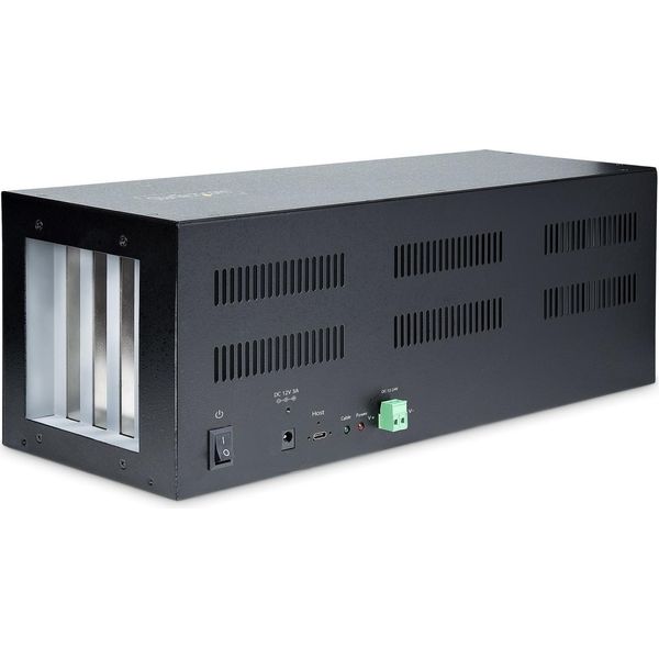 Startech.Com Chassis Di Espansione Pcie A 4 Slot Con Scheda Host Pcie 2.0 X2 - Slot Esterni Pcie 10Gbps Per Desktop/Server, Box/Adattatore Pci Express Con 4 Slot Pcie X1-image