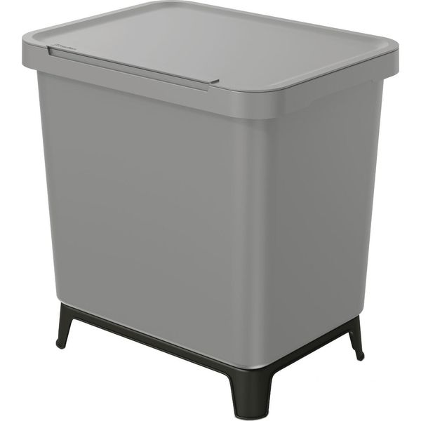 Cestino Per Rifiuti Keden Systema 29 Litri Cestino Per Rifiuti Con Coperchio Plastica Grigio-image