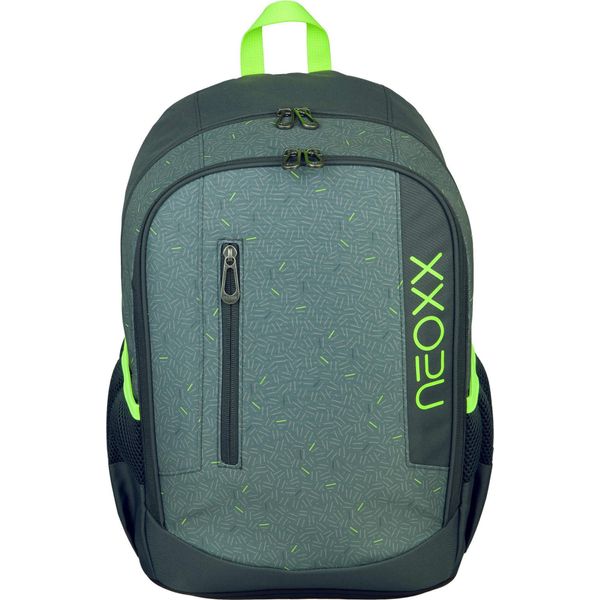 Neoxx Zaino Della Scuola Con Scomparto Per Laptop Flow School Backpack Boom! Grigio-image