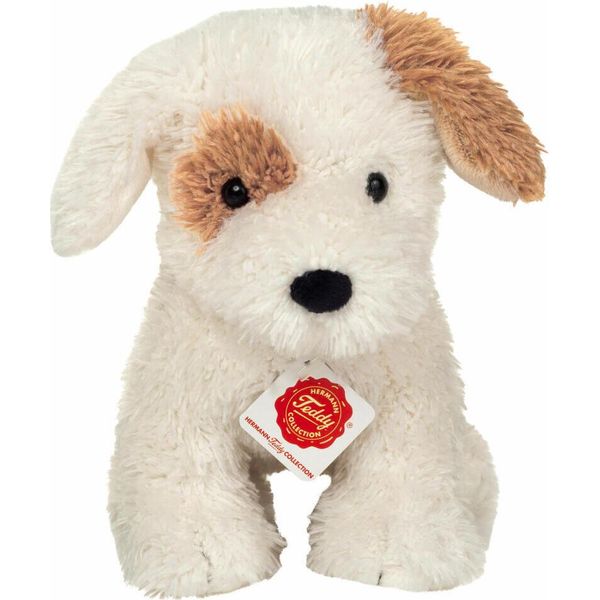Teddy Hermann Hundewelpe Rollo, Kuscheltier, Stofftier, PlüSchtier, Hund, Weiß Hellbraun, 20 Cm, 919926-image