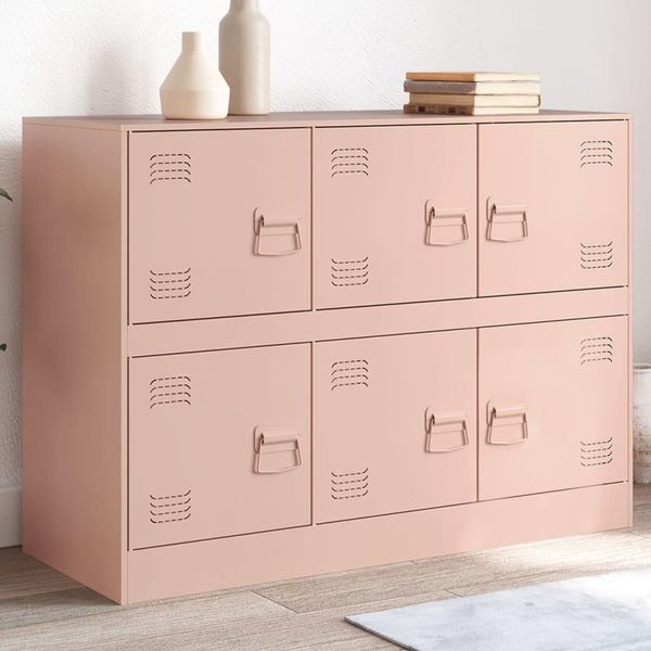 Best MöBel Armadio Credenza Rosa 99X39X73 Cm Acciaio - Cassettiere CL6133854 1Pacco-image