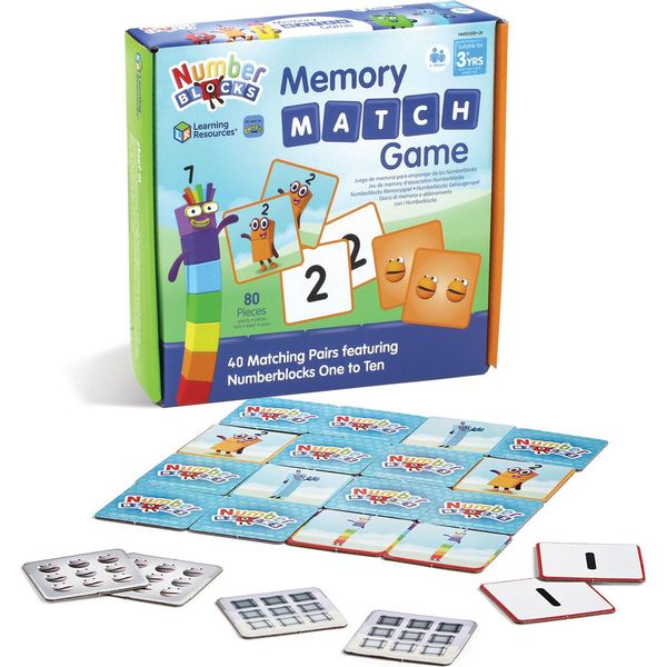 Learning Resources Gioco Di Memoria Numberblocks - Gioco Di Flashcard Per Bambini-image