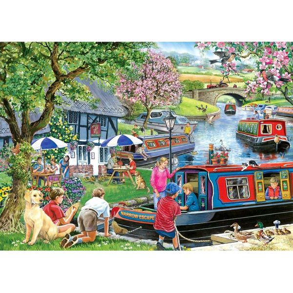 Casa Del Puzzle Fuga Stretta 1000 Pezzi Animali Paesaggio-image