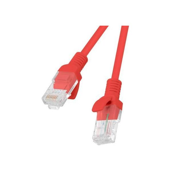 Lanberg Patchcord KAT.6 Utp 3M Czerwony Fluke Passed Lanberg 10-PACK-image