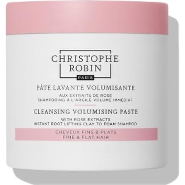 Christophe Robin Pasta Detergente Volumizzante Con Estratti Di Rosa Pasta Detergente Shampoo Per Sollevare I Capelli Alla Radice, 75Ml-image