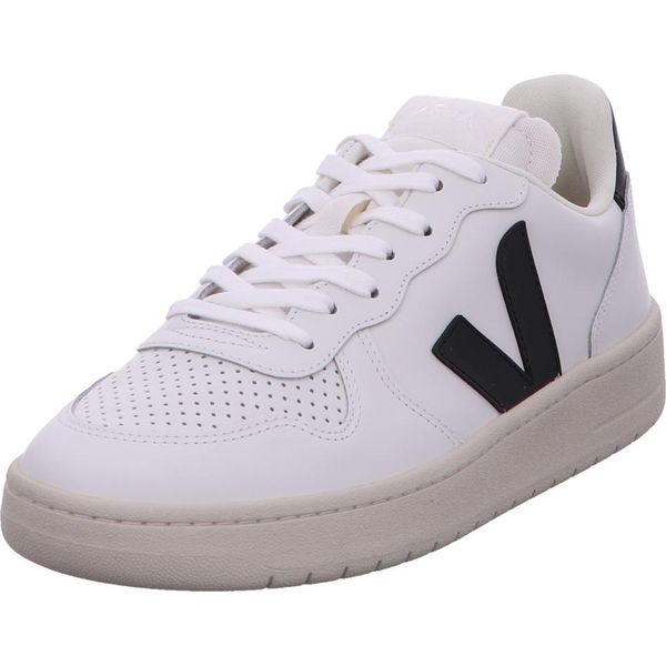Veja V10 Prime Leather In Bianco Nero Per Uomo - 9 Uk - 43 Eu - 10 Us / Bianco Nero-image