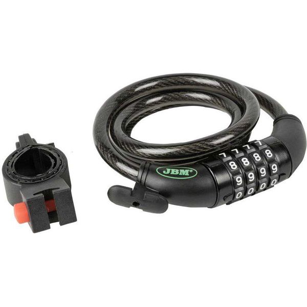 Serratura A Combinazione Jbm Per Bicicletta Argento Argento Taglia Unica-image