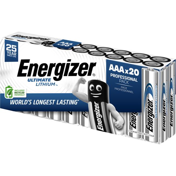 Energizer Ultimate FR03 Micro Aaa -Batterie Lithium 1250 Mah 1.5 V 20 St. (E304283300)-image
