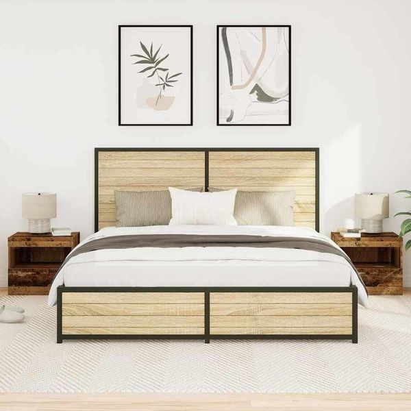 Maison Exclusive - Comodino 2 Pezzi Legno Antico 50 X 40 X 45 Cm Materiale Ligneo-image