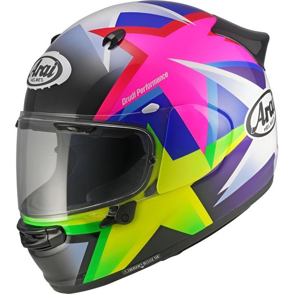 Casco Arai Quantic Star, Nero/Bianco/Giallo Neon, M (57/58)-image