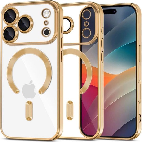 Tech-Protect Magflex Magsafe Custodia Per Iphone 17 Pro - Oro Trasparente-image
