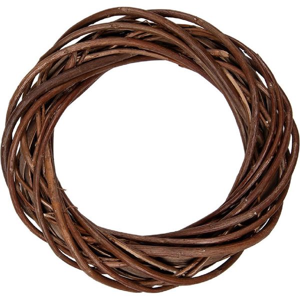Ghirlanda Natalizia In Rattan, Marrone, Ø 20X4 Cm – Clayre & Eef-image