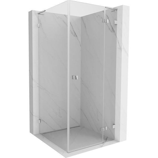 Mexen Lunar L Cabina Doccia Battente Destra 100 X 100 Cm, Trasparente, Cromo - 834L-100-100-01-00-P-image