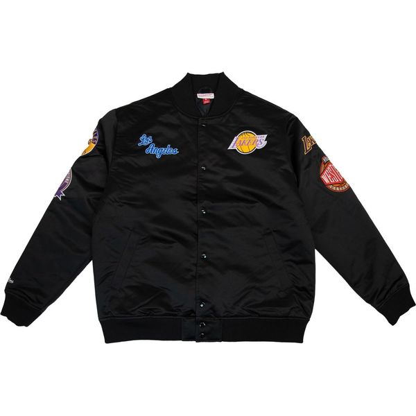 Mitchell & Ness Nba Blackout Collection Varsity College Jacke Los Angeles Lakers Nero M-image