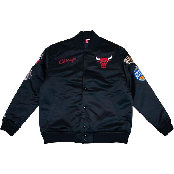Mitchell & Ness Nba Blackout Collection Varsity College Jacke Chicago Bulls Nero M-image