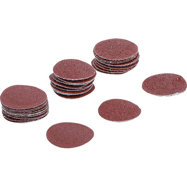 Bgs Set Di Fogli Abrasivi Per Levigatrici Rotorbitali Ø 30 Mm K 60 - 80 - 120 30 Pezzi - 70193-image