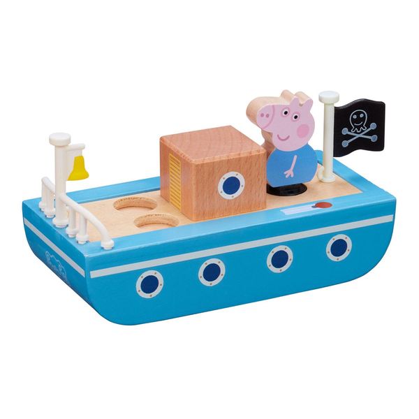 Peppa Pig - Barca Di Legno Con Statuetta-image