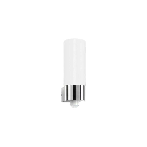 Cmd 43/BM Applique In Acciaio Inox Con Vetro Opalino IP44 E27 Con Rilevatore Di Movimento-image