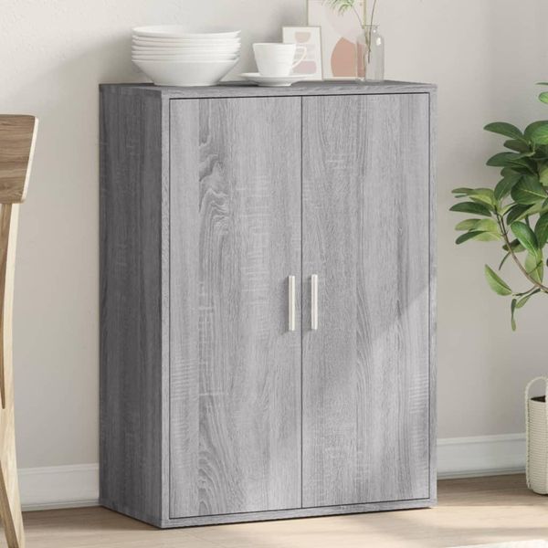 Vidaxl Credenza Grigio Sonoma 60X31X84 Cm Materiale A Base Di Legno-image