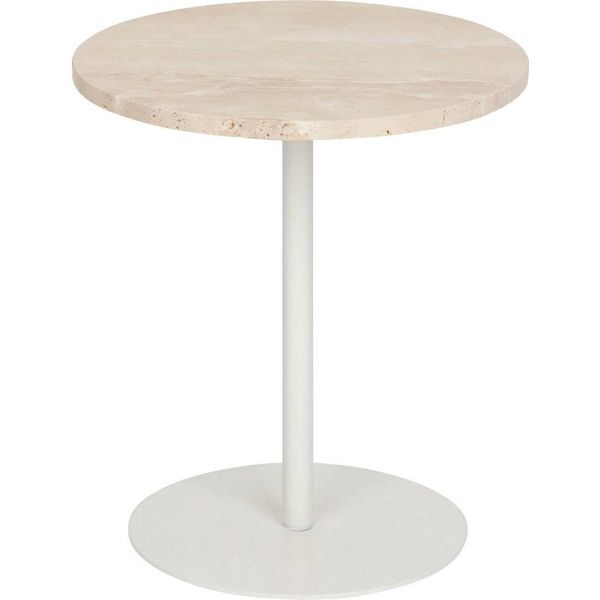 Atmosphera Createur D'interieur - Tavolino Celen Travertine White 40X45Cm-image