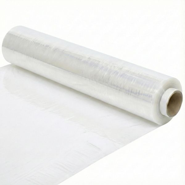 Campalo Pellicola Estensibile Trasparente 50Cm X 300M, 2Kg, 23 Micron - Rotolo Plastica Per Imballaggio Pallet E Mobili - Film Industriale Resistente-image