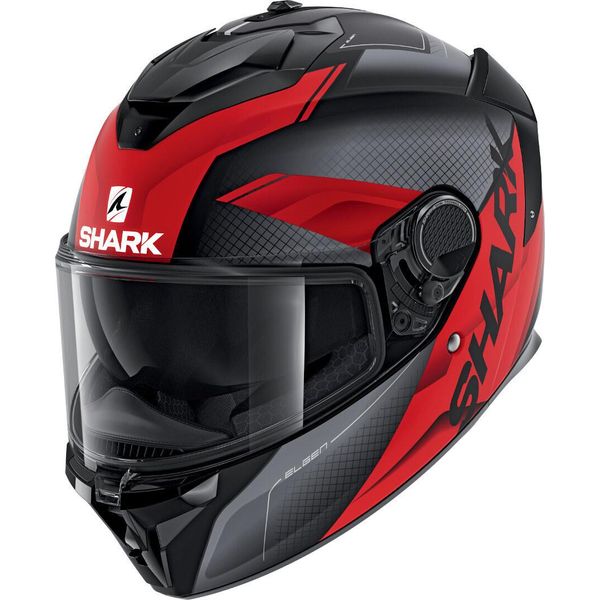 Casco Shark Spartan Gt Elgen Micro, Nero Opaco/Rosso, Xs (53/54)-image