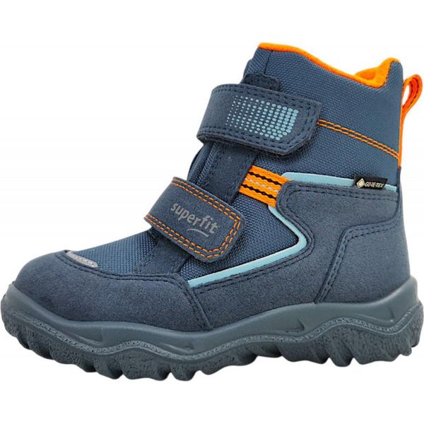 Superfit Husky Scarpe Per Bambini Ragazzi Stivali Invernali Stivali Velcro Blu Tempo Libero, Numero Di Scarpe:28 Eu-image