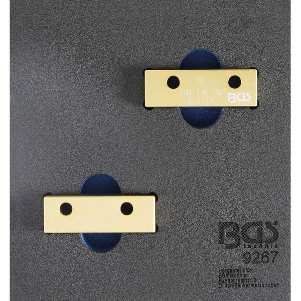 Bgs Inserto Carrello Officina 1/6: Set Di Utensili Per Il Bloccaggio Dell'albero A Camme Per Fiat / Lancia 1.8L 16V - 9267-image