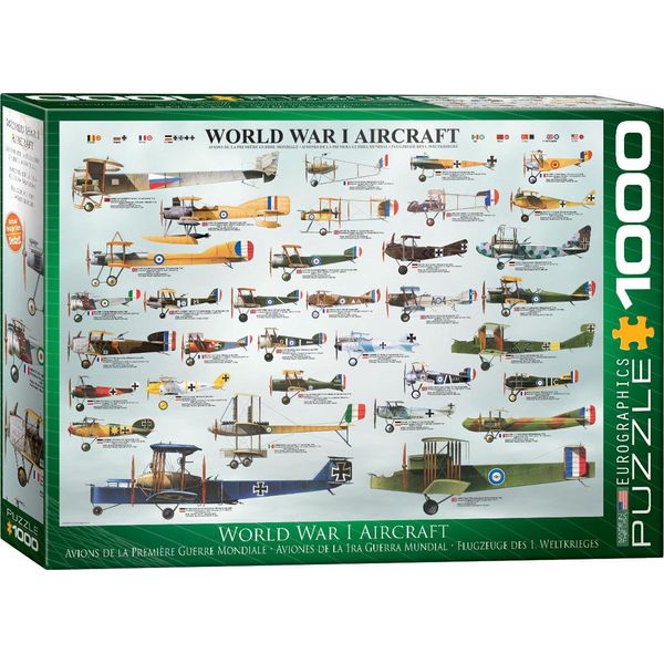 Puzzle Da 1000 Pezzi - Aerei Storici Della 1A Guerra Mondiale + Set Di 3 Accessori Per Puzzle Deluxe-image