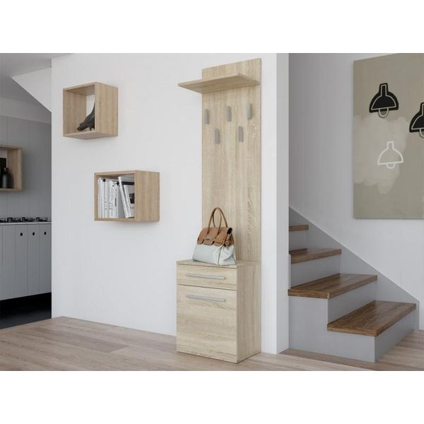 Parete Per Anticamera Margus - Rovere Sonoma-image