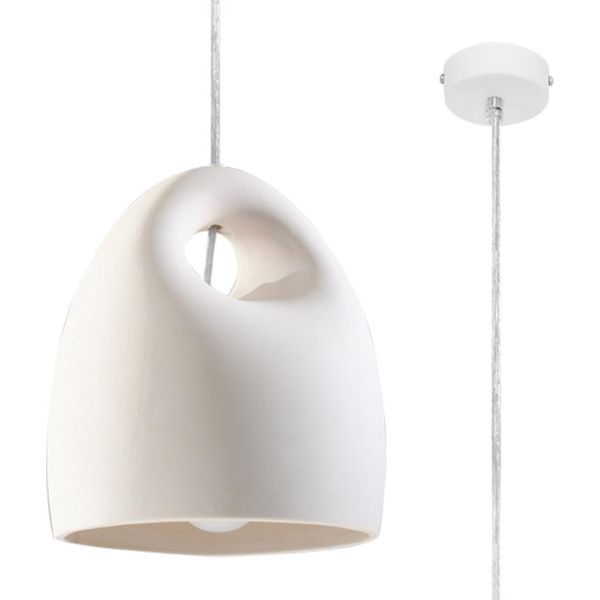 Lampada A Sospensione Umbo 1 E27 Weiss - Lumilo Designleuchte-image