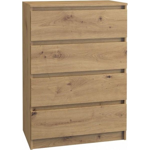 Cassettiera Con Cassetti Stretta Taavi - Rovere Artisan-image