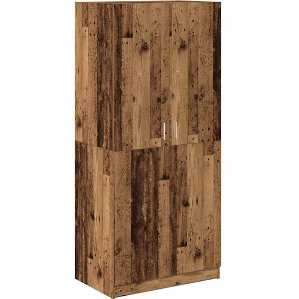 Vidaxl Armadio In Legno Vecchio 90X52X200 Cm Materiale A Base Di Legno-image