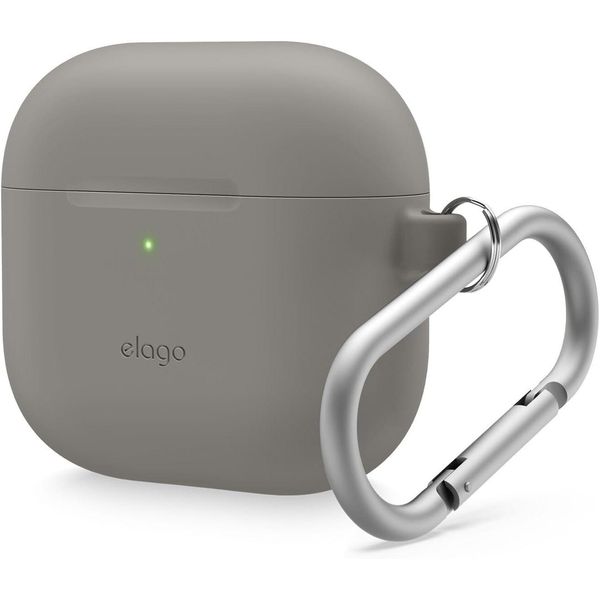 Elago Custodia Da Appendere In Silicone Per Airpods 4 Grigio Medio-image