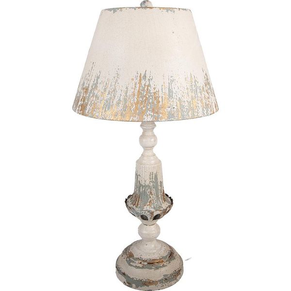 Lampada Da Tavolo Clayre & Eef Ø 36X70 Cm Metallo Beige-image