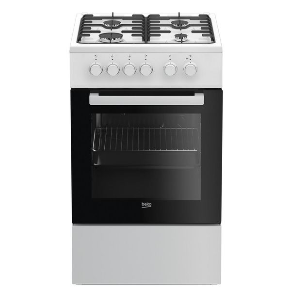 Beko FSS52020DW Cucina A Libera Installazione Piano Cottura Elettrico A Gas Bianco A-image