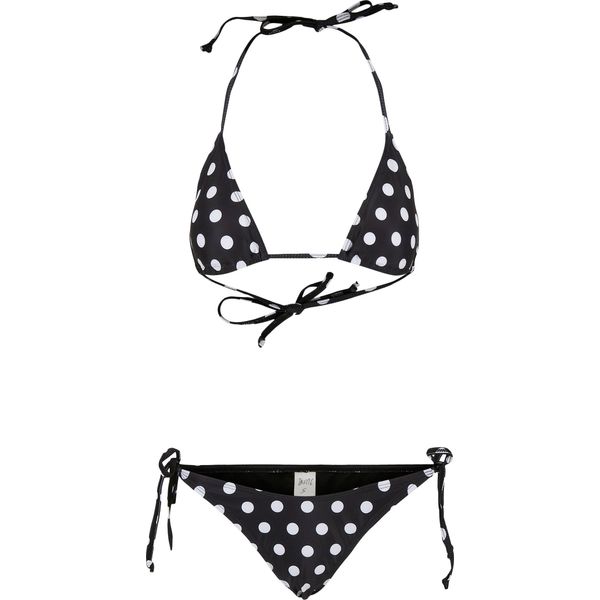 Urban Classics Donna - Bikini Da Bagno Polkadots Nero - Xl-image