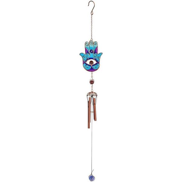 Something Different - Campana A Vento, Mano Hamsa SD3241 (Taglia Unica) (Blu)-image