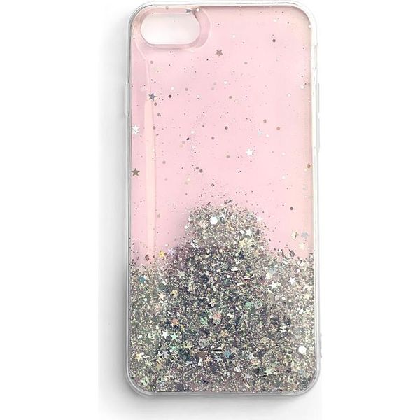 Wozinsky Star Glitter Custodia Cover Samsung Galaxy S21+ 5G (S21 Plus 5G) Rosa-image