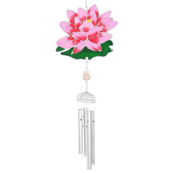 Something Different - Campanellino A Vento, Ninfea SD6790 (Taglia Unica) (Rosa/Verde/Argento)-image