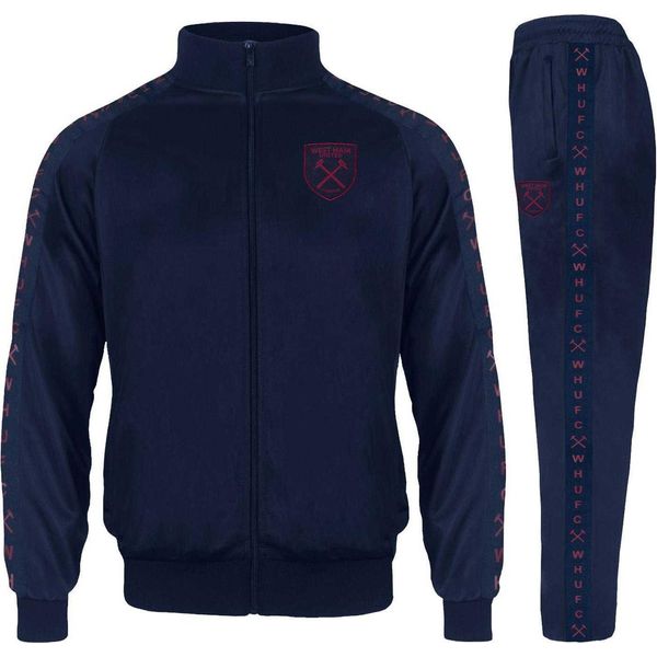 West Ham United Fc - Tuta Da Ginnastica Per Ragazzi, Di Colore GF1314 (152-158) (Blu Scuro)-image