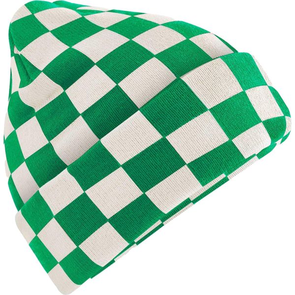Beechfield - Berretto Da Uomo/Donna Unisex BC6863 (Taglia Unica) (Irish Green/Natural White)-image