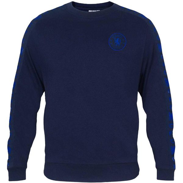 Chelsea Fc - Felpa Da Uomo, Con Collante GF1321 (Xxl) (Blu Marino Scuro)-image