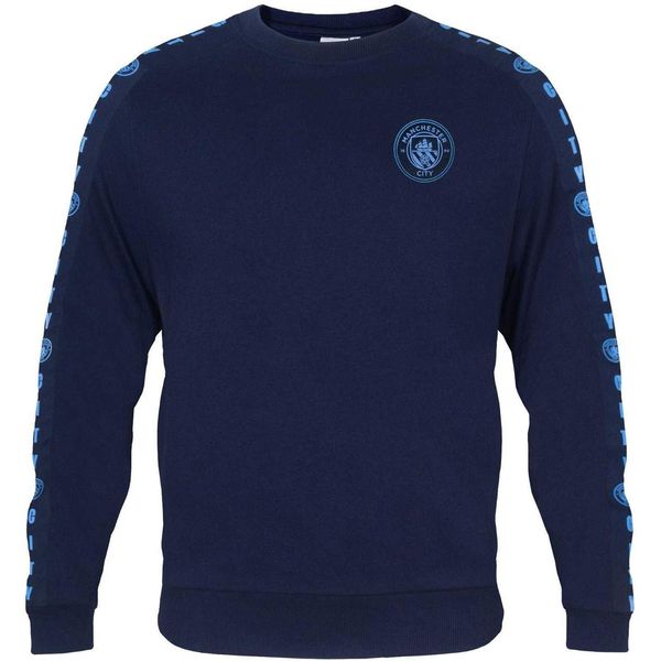 Manchester City Fc - Felpa Da Uomo, Con Collante GF1317 (Xl) (Blu Scuro)-image