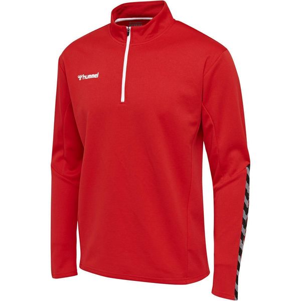 Hummel Authentic Felpa Mezza Zip Kinder True Red 116-image