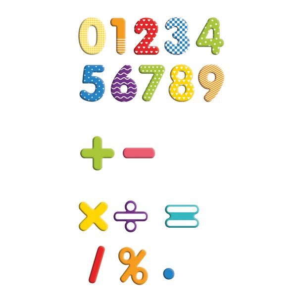 Eduplay 120508 Cifre Magnetiche In Scatola, 90 Pezzi (Colore Casuale, 1 Set)-image
