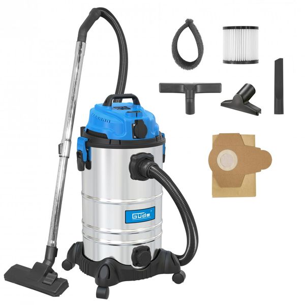 GÜDe Aspirapolvere A Umido Aspirapolvere Industriale Aspirapolvere A Secco Gnts 30L Acciaio Inox-image