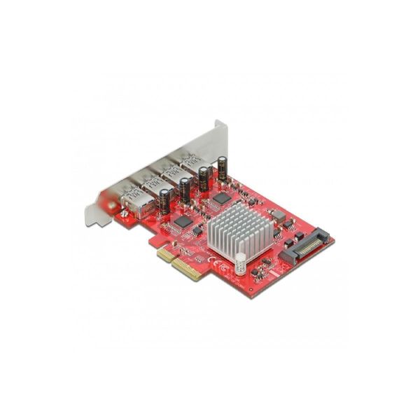 Delock Pci Express X4 Karte 4X Extern Superspeed Usb 10Gbps-image