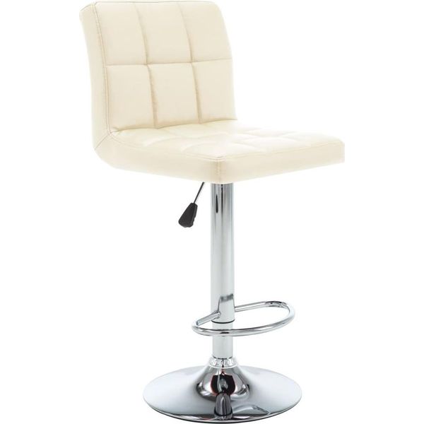 Syfax™ Sgabelli Da Bar 2 Pz Crema In Pelle Finta-image