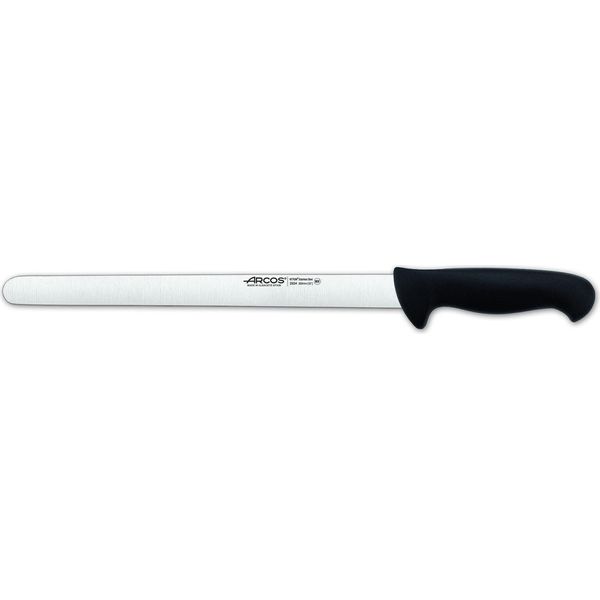 Coltello Per Salsicce Arcos Color - Prof 293425 In Acciaio Inox Nitrum E Mango Lama Ergonomica In Polipropilene Nero E Lama Da 30 Cm, Vetrinetta-image